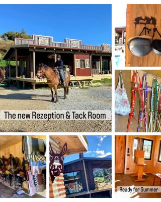 About to hit the trail from our new reception. ....
